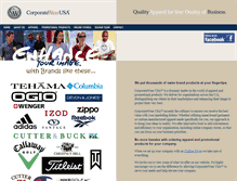 Tablet Screenshot of corporatewearusa.com